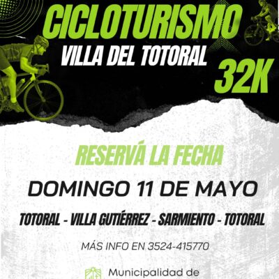Cicloturismo Villa del Totoral