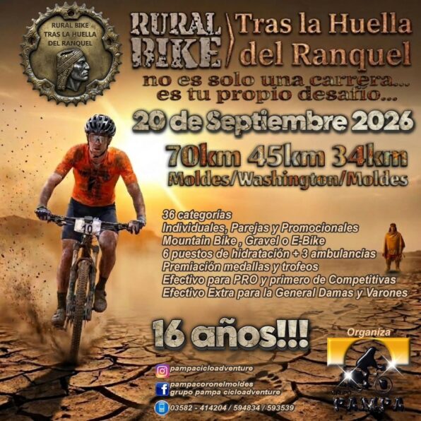 Rural Bike Tras la Huella del Ranquél 2026